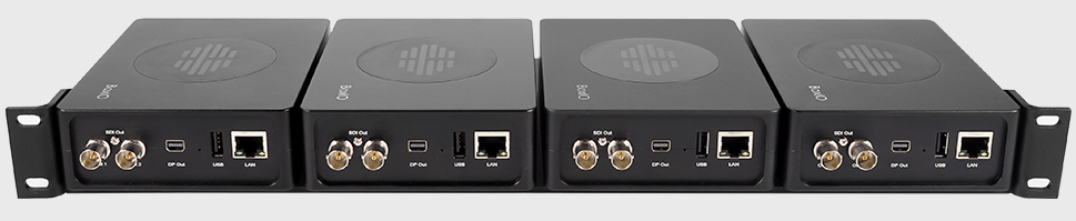 Four BoxIOs in 1RU rack mount