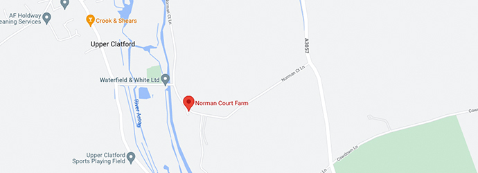 Andover, UK office location map